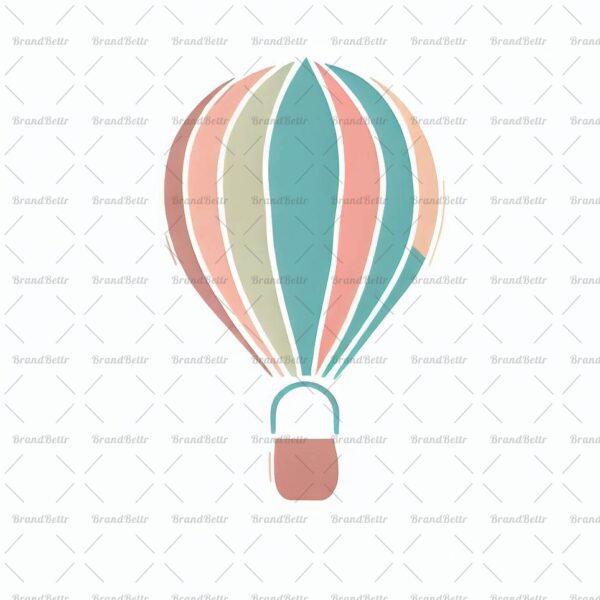 Verspielter Heißluftballon
